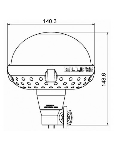 GYROPHARE ELLIPSE FLEXIBLE 12/24V 21W IP65