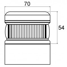 GYROPHARE MAGNETIQUE D'URGENCE LED V16 AUTONOME TECHNI-POWER 2
