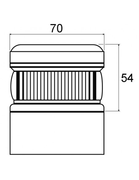 GYROPHARE MAGNETIQUE D'URGENCE LED V16 AUTONOME TECHNI-POWER