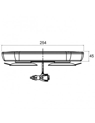 MINI RAMPE LUMINEUSE LED 12/24V 254MM TECHNI-POWER