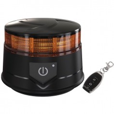 GYROPHARE COMPACT LED SANS FIL RECHARGEABLE MAGNETIQUE AVEC TELECOMMANDE TECHNI-POWER