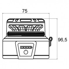 GYROPHARE TRAVAUX PUBLIC LED SANS FIL RECHARGEABLE AVEC TELECOMMANDE TECHNI-POWER 2