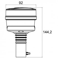 GYROPHARE COMPACT LED 12/24V FLEXIBLE TECHNI-POWER 2