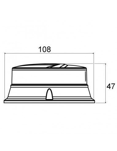GYROPHARE COMPACT LED 12/24V EMBASE PLATE TECHNI-POWER