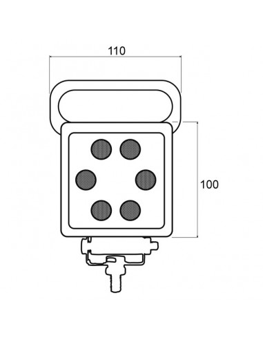 PHARE DE TRAVAIL LED 2000 LUMENS MAGNETIQUE