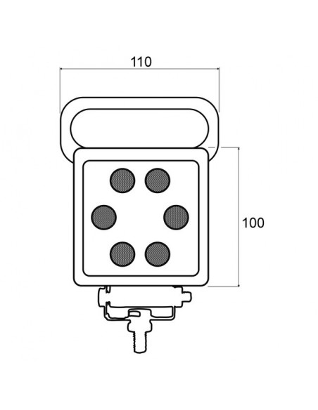 PHARE DE TRAVAIL LED 2000 LUMENS MAGNETIQUE