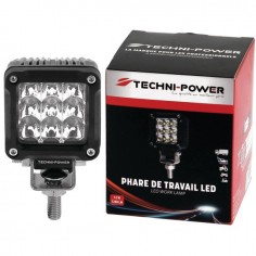PHARE LED CARRE MINI 12/24V 12W 1200 LUMENS TECHNI-POWER