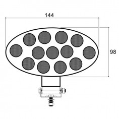 PHARE LED OVALE 12-24V 39W 3510 LUMENS 2