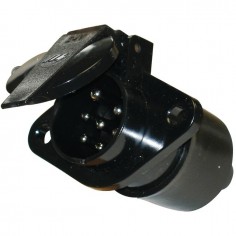 PRISE FEMELLE 7 PLOTS MALE 24V PLASTIQUE 24N ISO1186