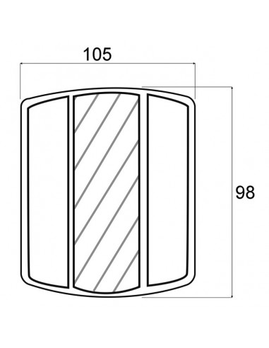 FEU ARRIERE 4 FONCTIONS LED 105X98X36 12-24V
