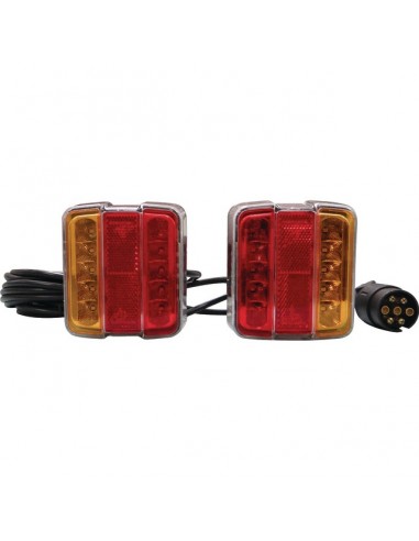 FEUX LED KIT MAGNETIQUE 4 FCT D/G 7,50 12V