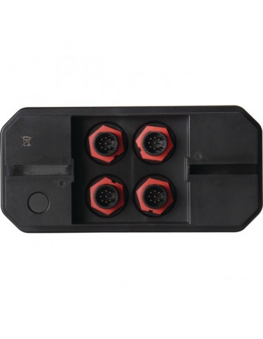 FEU ARRIERE DROIT DYNAMIQUE RECTANGLE 3 FONCTIONS 12-24V CONNEXION RAPIDE MALE 8 PIN TECHNI-POWER