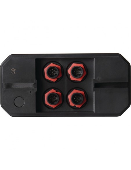 FEU ARRIERE DROIT DYNAMIQUE RECTANGLE 3 FONCTIONS 12-24V CONNEXION RAPIDE MALE 8 PIN TECHNI-POWER