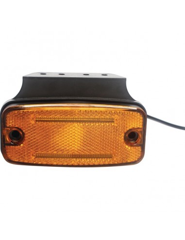 FEU DE GABARIT ORANGE 2 LED 12/24V CONNEXION RAPIDE MALE 8 PIN TECHNI-POWER