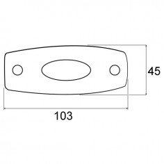 FEU DE GABARIT BLANC 103X45 EA70 PRECABLE 2