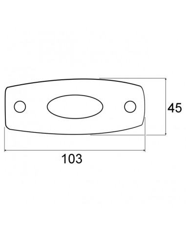 FEU DE GABARIT ROUGE 103X45 EA70 PRECABLE