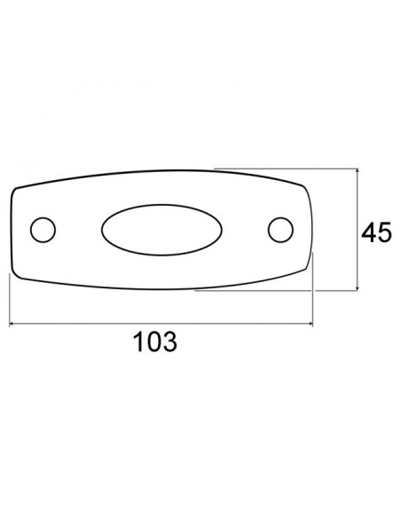FEU DE GABARIT ROUGE 103X45 EA70 PRECABLE