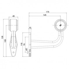 FEU GABARIT COUDE DROIT ET GAUCHE 2 FONCTIONS 12/24V 175 MM LOT DE 2 FRISTOM 2