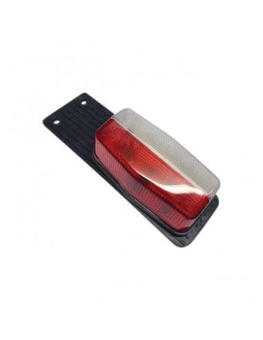 FEU DE GABARIT ROUGE/BLANC LANGUETTE PLASTIQUE