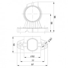 FEU GABARIT GAUCHE 3 FONCTIONS 12/24V 96 MM FRISTOM 2