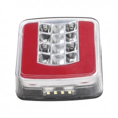 FEU ARRIERE DROIT CARRE 4 FONCTIONS LED 12-24V 2