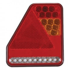 FEU ARRIERE GAUCHE TRIANGLE 5 FONCTIONS LED 12-24V