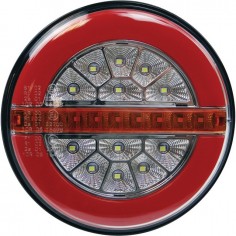 FEU ARRIERE ROND DYNAMIQUE 3 FONCTIONS LED 12-24V