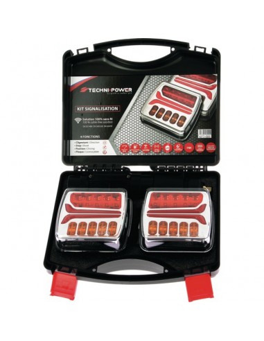 KIT SIGNALISATION MAGNETIQUE LED SANS FIL TECHNI-POWER