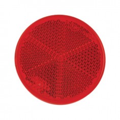 CATADIOPTRE ROND 60MM ADHESIF ROUGE