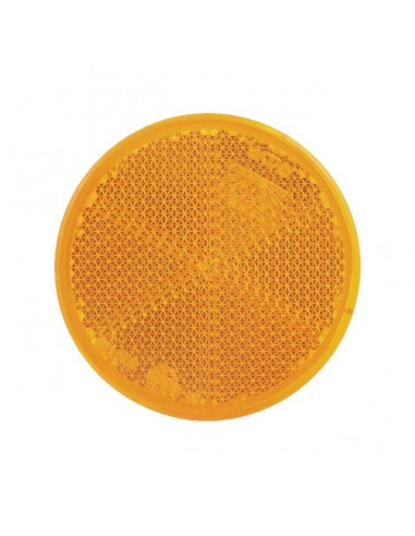 CATADIOPTRE ROND 60MM ADHESIF ORANGE