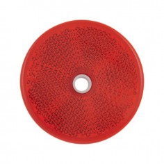 CATADIOPTRE ROND 60MM AVEC PERCAGE ROUGE