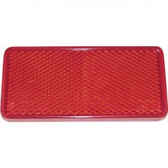 CATADIOPTRE RECTANGULAIRE 69X31,5MM ADHESIF ROUGE