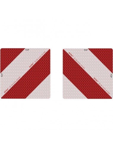 PLAQUE ALUMINIUM 282X282MM NORME ECE70 CLASSE 5 JEU DE 2