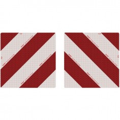 PLAQUE ALUMINIUM 423X423MM NORME ECE70 CLASSE 5 JEU DE 2