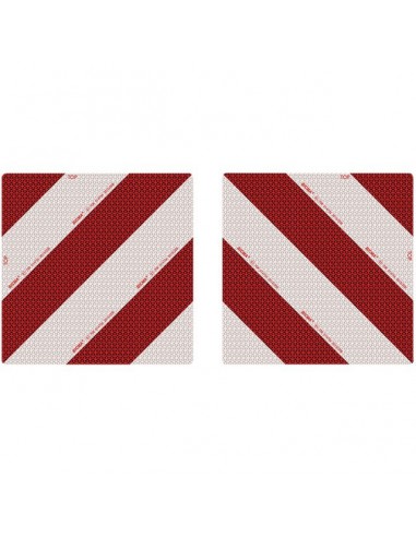 PLAQUE ALUMINIUM 423X423MM NORME ECE70 CLASSE 5 JEU DE 2