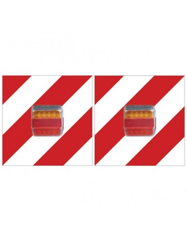 KIT SIGNALISATION LED AVEC PLAQUE REFLECHISSANTE 10M