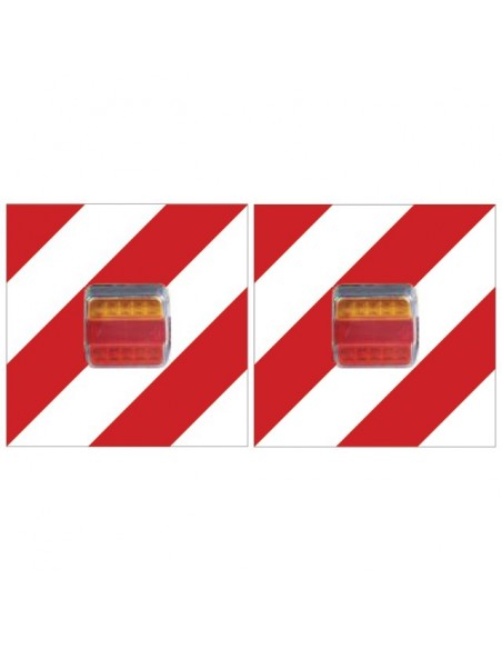 KIT SIGNALISATION LED AVEC PLAQUE REFLECHISSANTE 10M