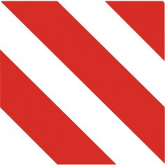 PLAQUE ALUMINIUM REFLECHISSANTE 423X423MM REVERSIBLE TPESC