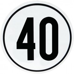 DISQUE ADHESIF 40 KM/H TYPE ALLEMAND