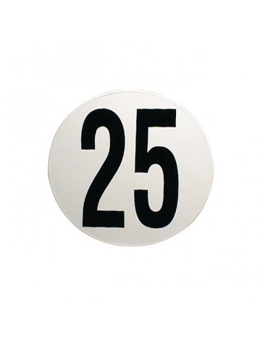 DISQUE ADHESIF PVC LIMITATION DE VITESSE 25 KM/H