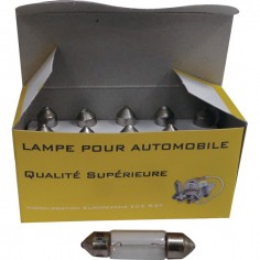 AMPOULES NAVETTES 12V 5W (LG.38) BOITE DE 10
