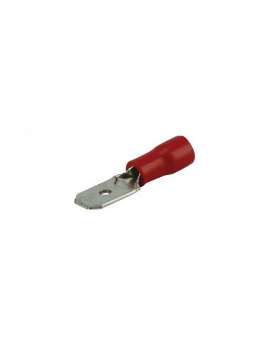 COSSE PLATE MALE ROUGE 2,8MM SACHET DE 100