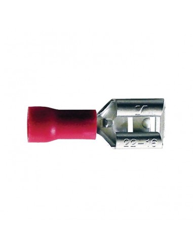 COSSE PLATE FEMELLE ROUGE 2,8MM SACHET DE 100