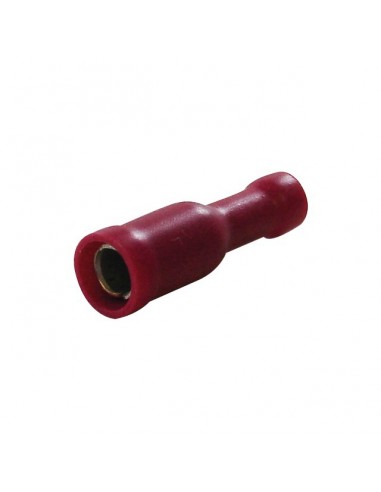 COSSE RONDE FEMELLE ROUGE 4MM BOITE DE 100