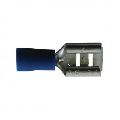 COSSE PLATE FEMELLE BLEUE 6,3MM BOITE DE 100