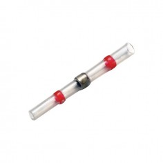 COSSE RACCORD BOUT A BOUT THERMORETRACTABLE A SOUDER ROUGE BOITE DE 25