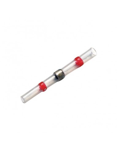 COSSE RACCORD BOUT A BOUT THERMORETRACTABLE A SOUDER ROUGE BOITE DE 25