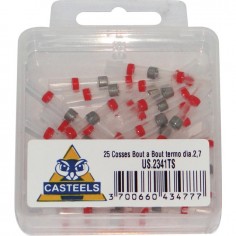 COSSE RACCORD BOUT A BOUT THERMORETRACTABLE A SOUDER ROUGE BOITE DE 25 2