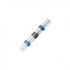 COSSE RACCORD BOUT A BOUT THERMORETRACTABLE A SOUDER BLEU BOITE DE 25