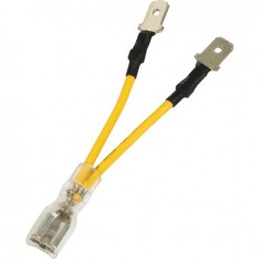 RACCORD CABLE EN Y COSSES PLATES 2 MALES/1 FEMELLE